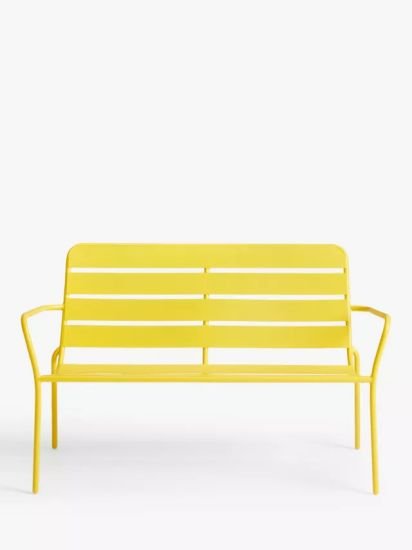 2-Seater Metal Garden Sofa